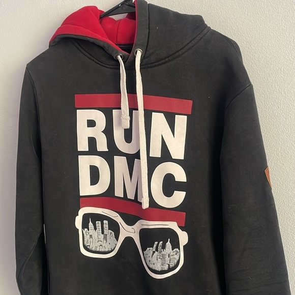 Vintage Youth Weels Run DMC Pullover Hoodie XL - Picture 2 of 12
